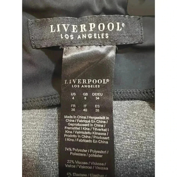 Liverpool Los Angelas stretchy pencil skirt cheetah print NWT size 4 - Picture 5 of 5